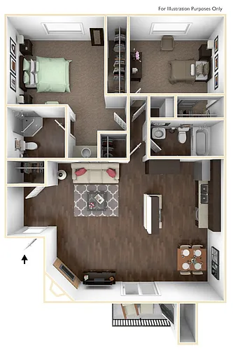 Floor plan 2X2