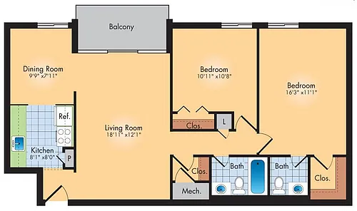 Floor plan B3