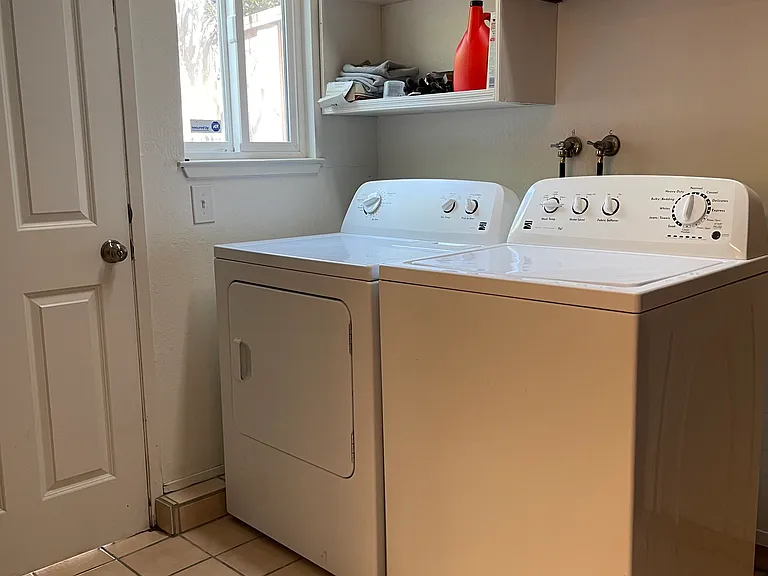 Laundry in mudroom