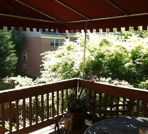 View from deck with awning... very private