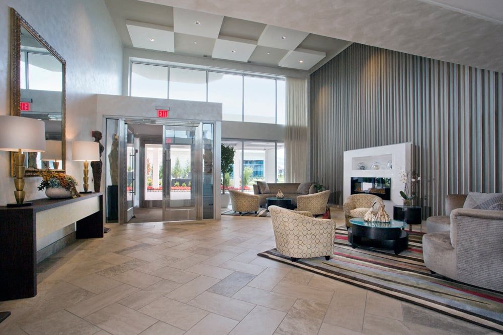 Dramatic Double-Height Lobby