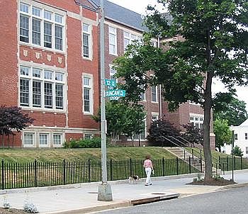 Front of loft building