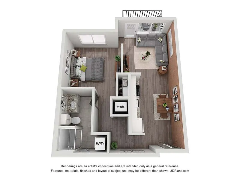 Floor plan The Harmony - Thrive Lofts