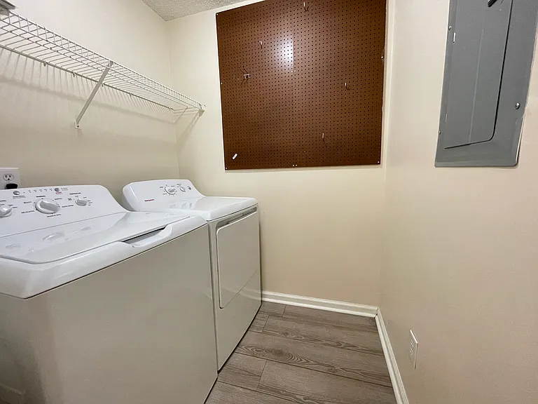 In-unit laundry washer and dryer