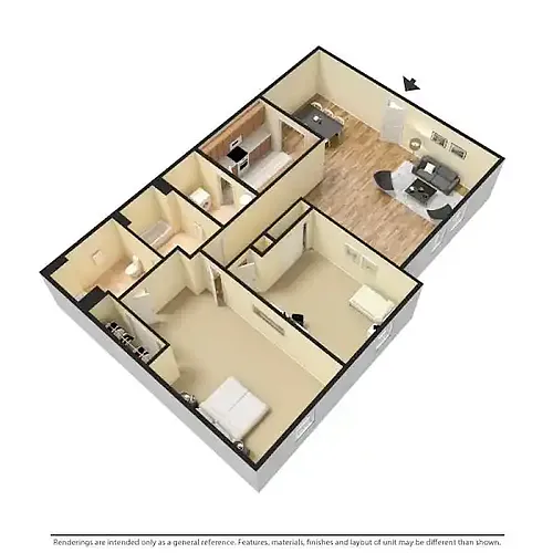 Floor plan 2 Bedroom