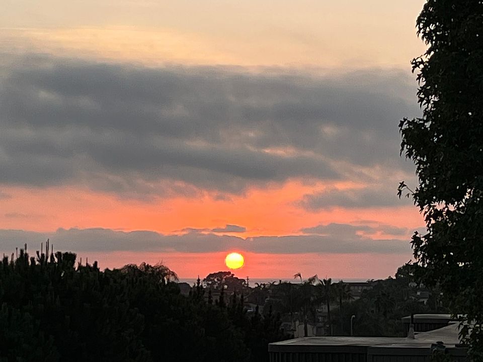 Sunset from the patio.