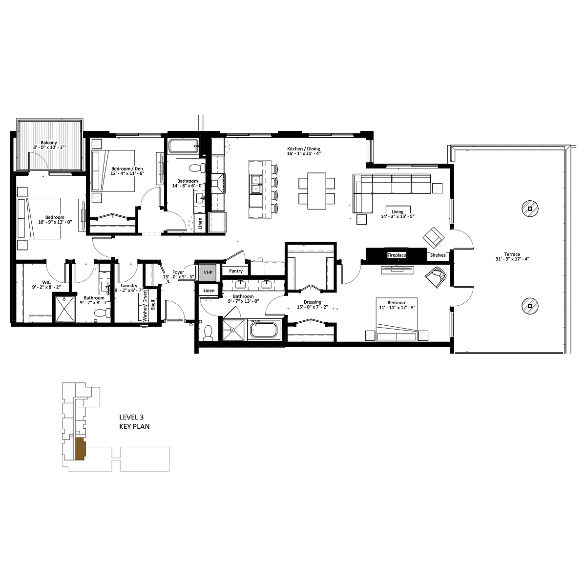 Floor plan Altair - Penthouse