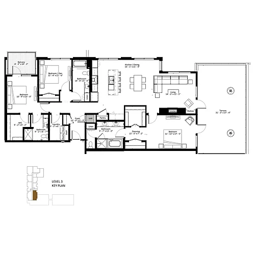 Floor plan Altair - Penthouse