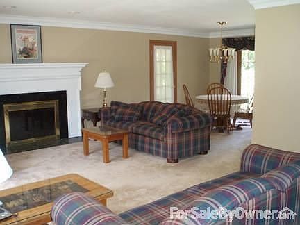The living and dining areas are large.