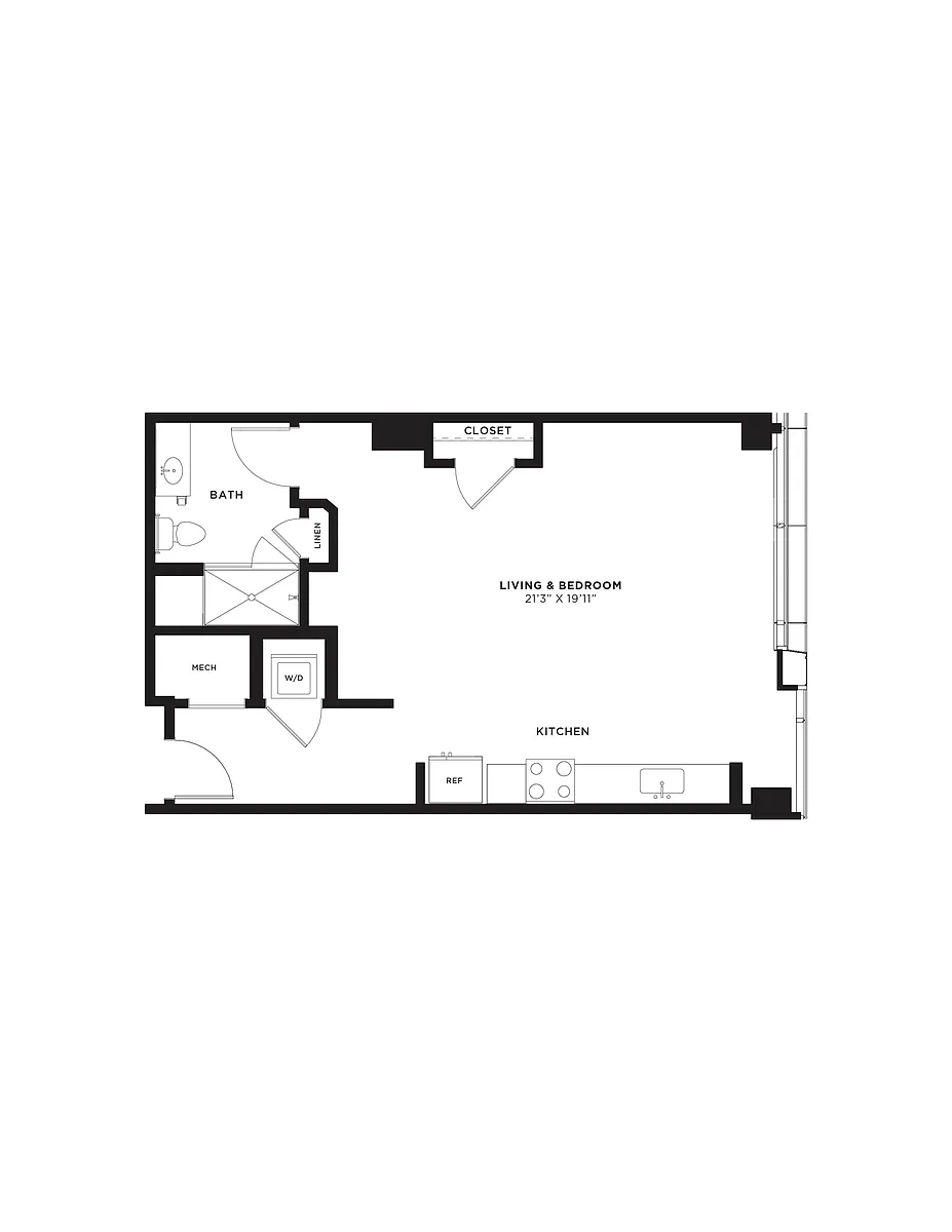 Floor plan Studio-SB