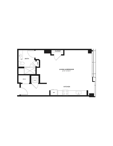 Floor plan Studio-SB