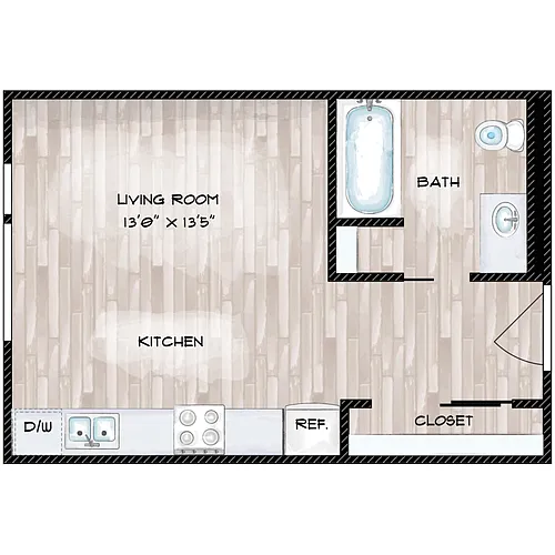 Floor plan Studio