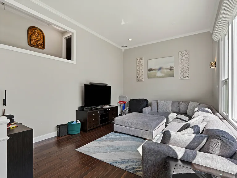 Bedrooms overlook this versatile space