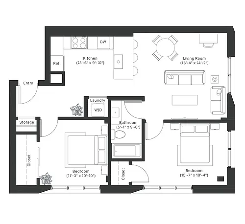 Floor plan B6