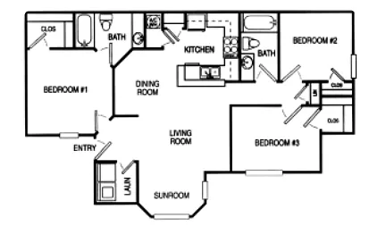 Floor plan 3 Bedroom