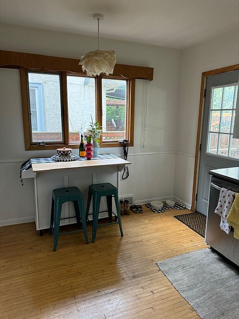 Breakfast nook in kitchen