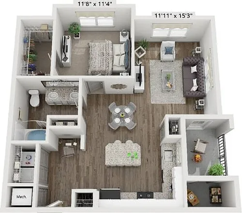 Floor plan A1B