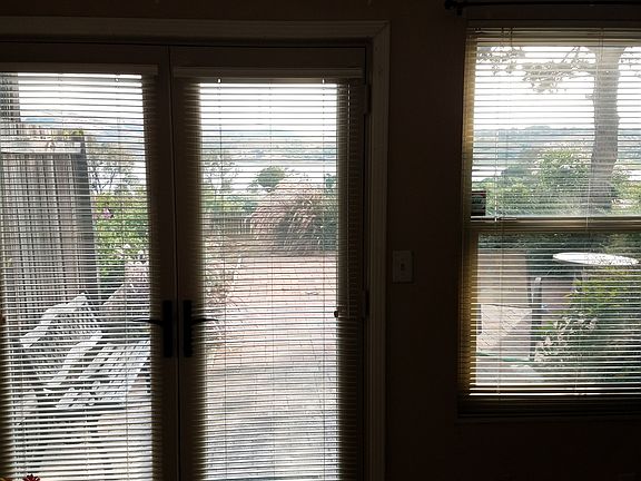 View of Patio and Bay from Living Room