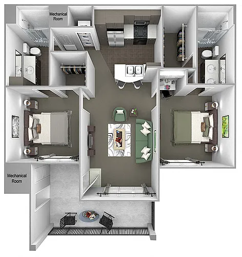 Floor plan B1 (Chamise)