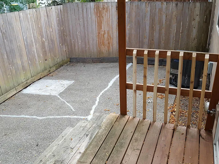 Back patio.
