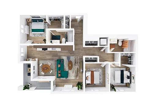 Floor plan 3X2 B