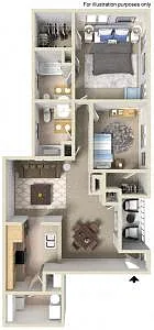 Floor plan 2 Bedroom