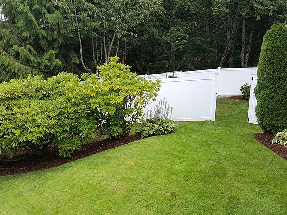 Side entrance to back yard