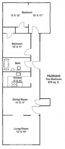 Floor plan Hubbard