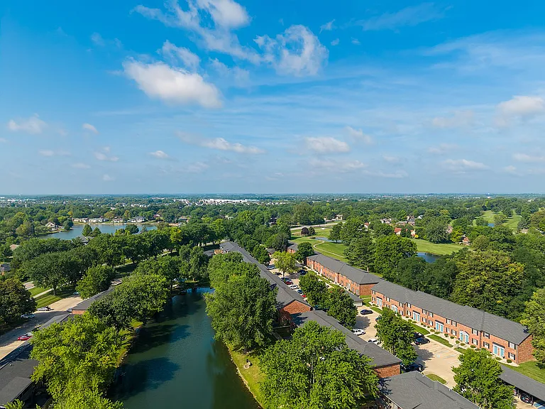 Aerial view of the community