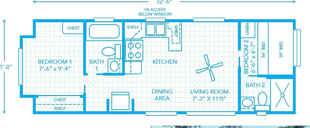 2 bed, 2.0 bath, 408 sqft, $1,500 — Photo 3