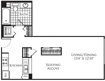 Floor plan Studio 10