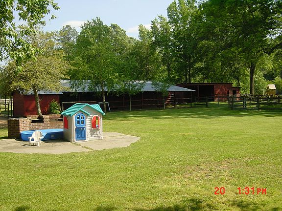 Frontside of stables (9 stalls)