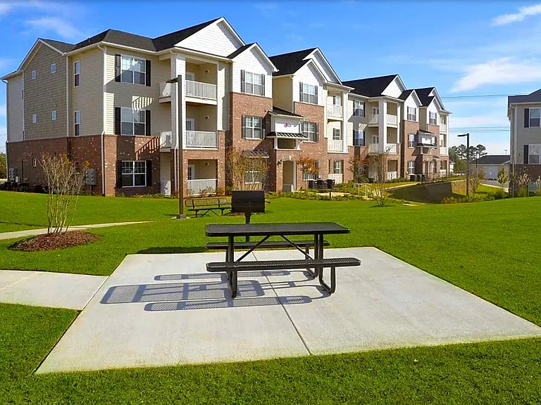 Outdoor Seating and Picnic Tables at Alcove Garner in Garner, NC