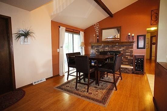 Dining Room / Den With Fireplace
