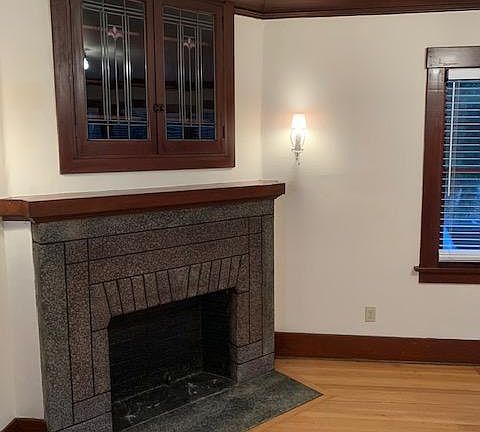 Decorator fireplace in living room