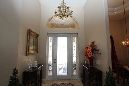 Beveled glass front door