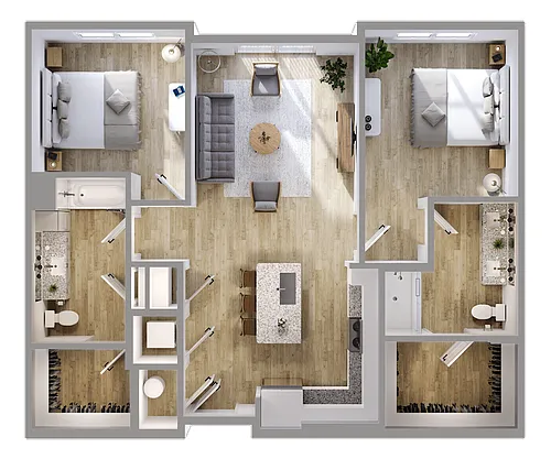 Floor plan B1 80PF