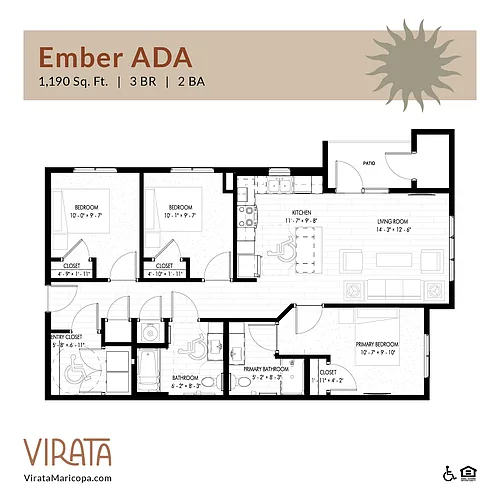 Floor plan Ember ADA