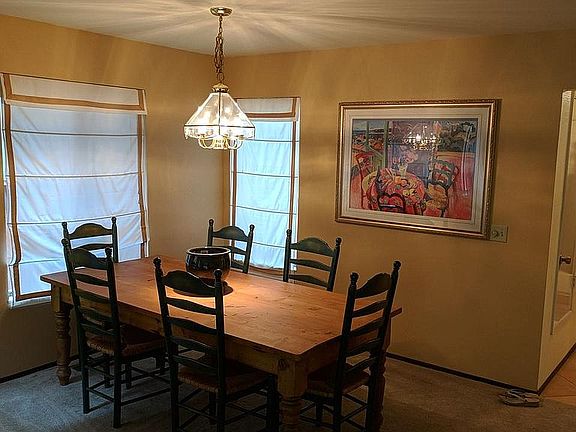 Dining Alcove with Roman Shades