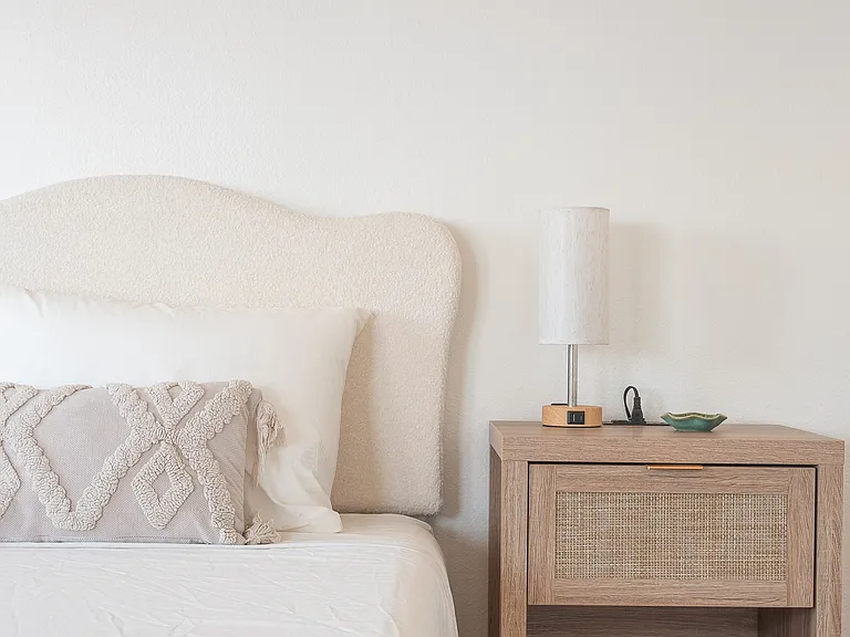 Nightstand in upstairs bedroom