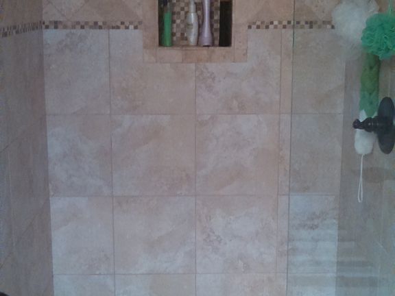 All tile shower