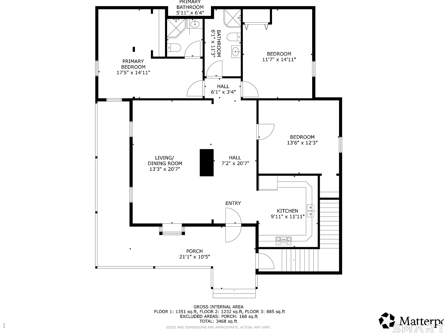 3 bed, 2.0 bath, 1351 sqft, $2,500 — Photo 2