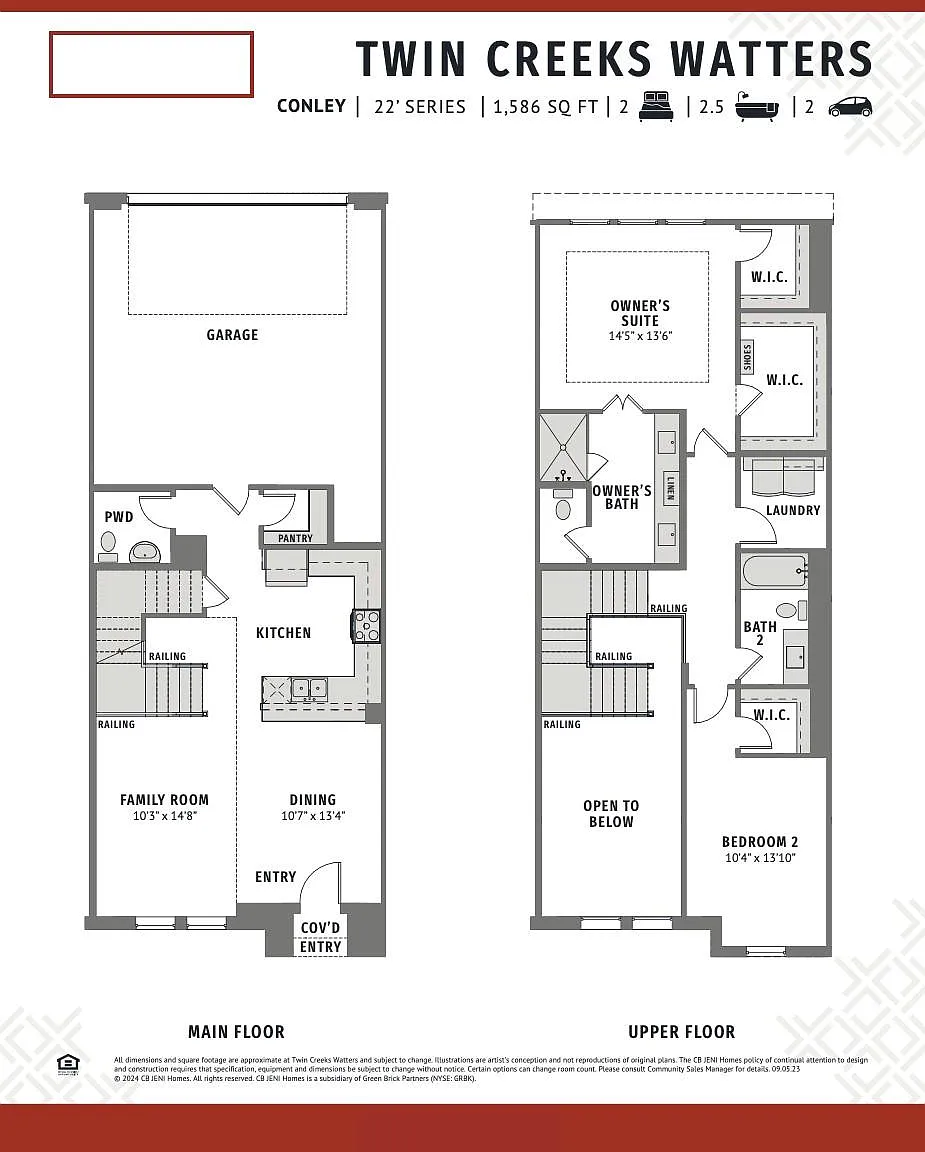 2 bed, 2.5 bath, 1586 sqft, $2,550 — Photo 1