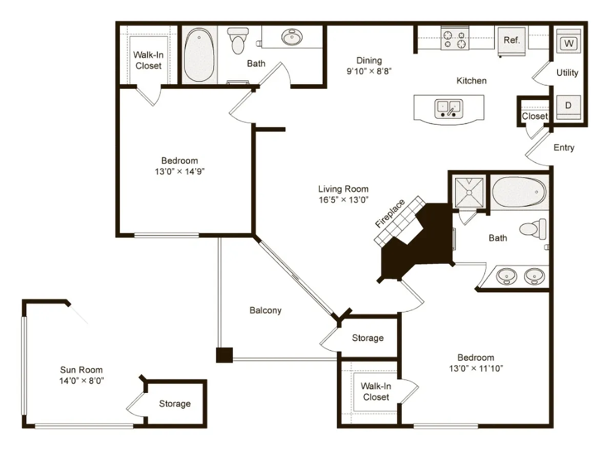 Floor plan B3
