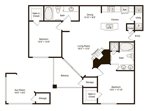 Floor plan B3U
