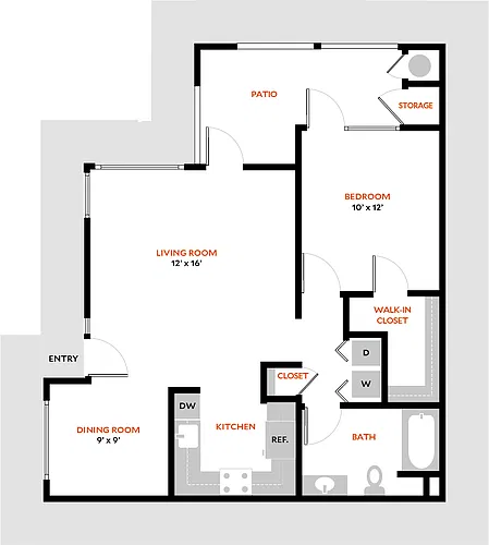 Floor plan Plan 1A