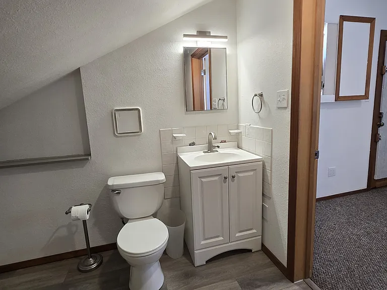 Upstairs half bath