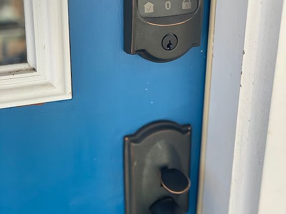Keyless entry making coming and going easy!
