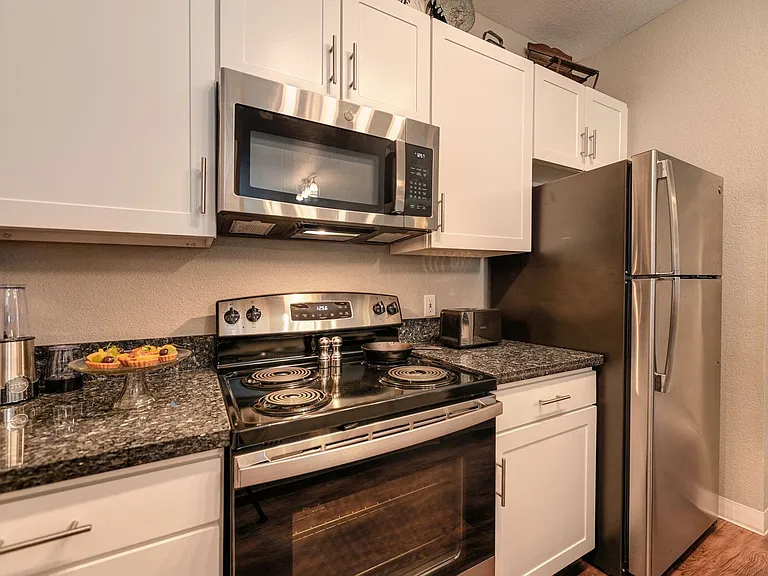 Bright white cabinets