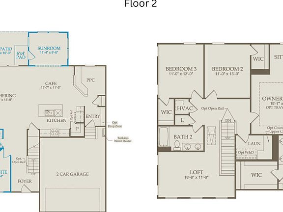 Floor Plan Level 1 Level 2
